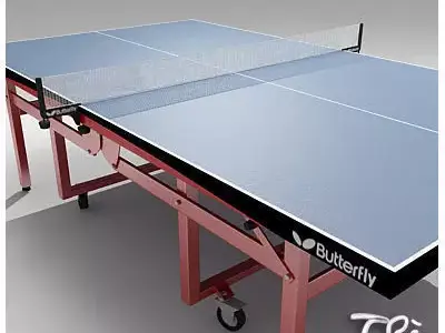 PING PONG TABLE BUTTERFLY WHEELS 3D model