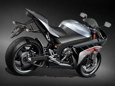 Yamaha YZF R1 2008 3D model