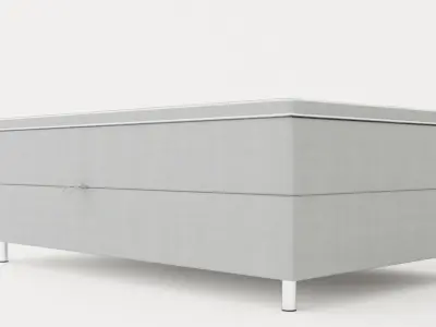 Montana Box Bed 120x200 Low-poly 3D model