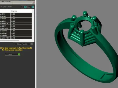 Rings for Women Womens Rings Stone Ring Ready STL 3DM Models  3D print model order