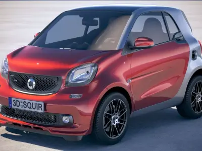 Smart ForTwo Brabus 2018 3D model
