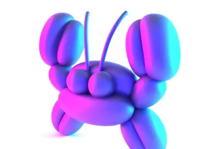 Sea Crab Balloon Decoration Props Second Life toy 3D print model