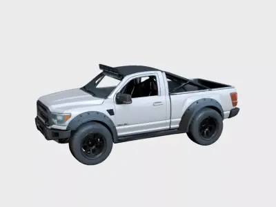 Urban Concept Pickup Truck Custom Show Vehicle Design 03 3D model