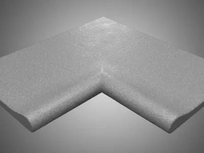 swimming pool border 3D model