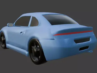 Customizable Car Low Poly  Low-poly 3D model
