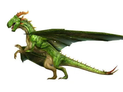 3Dfoin - Dragon Low-poly 3D model