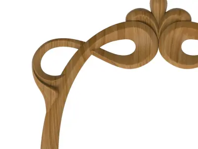 Carved picture frame STL 3D model 125