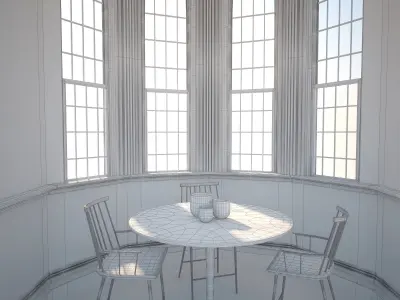 european dining 3D model