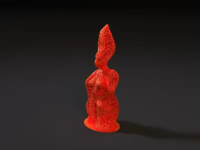 Fire Girl 3D print model