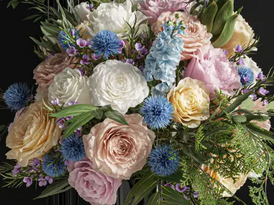 Flower Set 026 Big bouquet 01 3D model