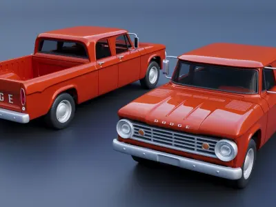 Dodge D200 1967 3D print model