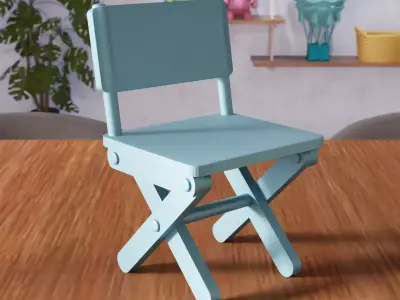 Miniature Director Chair - 369 3D print model