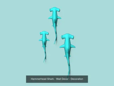 03 Sharks Wall Decor Collection - Design Decoration