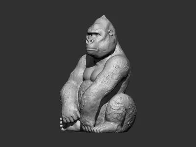 Gorilla 3d print model 3D model