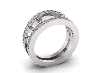 Band Ring 3D print model 129