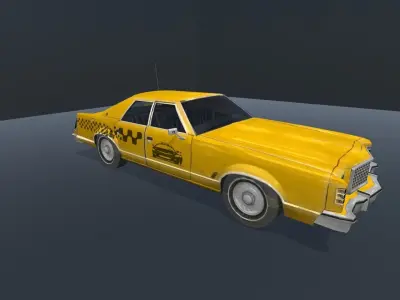 Texi Car Pack Low-poly 3D model