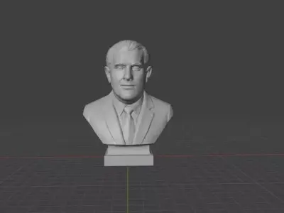 Wernher von Braun 3D print model
