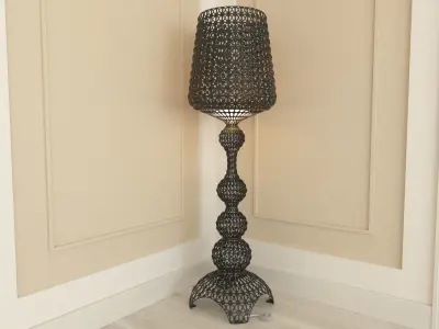 Kartell Kabuki Floor Lamp - Black 3D model