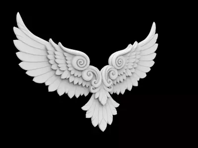 Eagle Wing 3D Print Model 3D print model