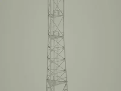 Antenna telecommunication tower 3D model