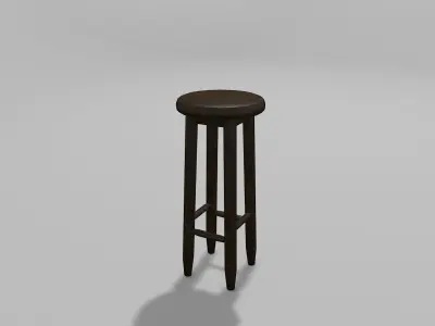 Bar Counter Low-poly 3D model
