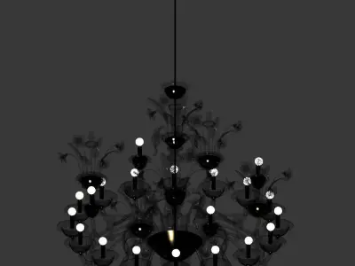 Chandelier Villa Luxury Murano 3D model