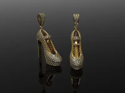 Shoe pendant Free 3D print model