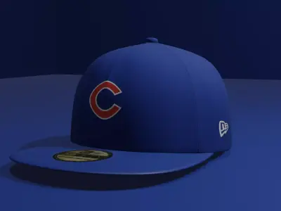 Chicago Cubs Baseball Hat 3D model