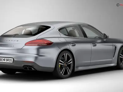 Porsche Panamera Turbo S 2014 3D model