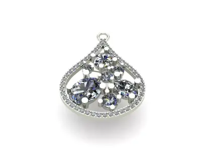LUXURY LADIES PENDENT 3D print model
