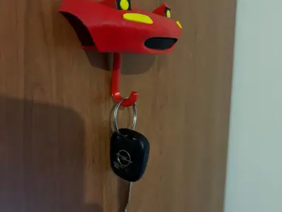 Mazda Miata MX5 wall key hanger 3D print model