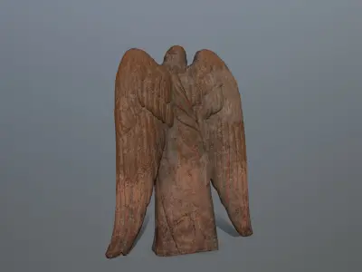 Angel Statue 03 Low-poly 3D model