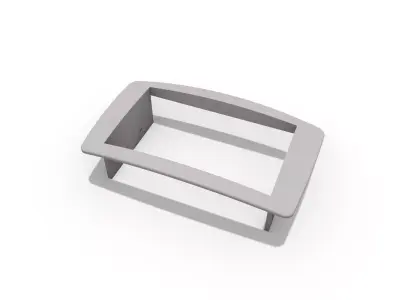 Mercedes C-Class W203 Mount for 7010D 7 inch multimedia  3D print model