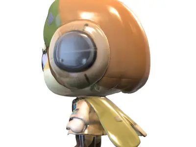 plushie Leia Organa Low-poly 3D model