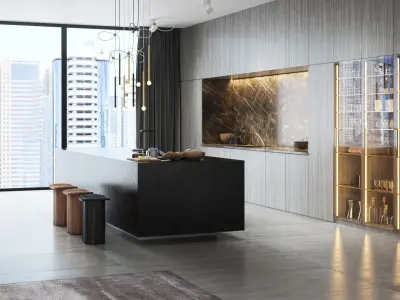 Apartment Scene for Cinema 4D and Redshift 3D model