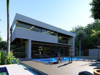 MODERN HOUSE 3 3D model