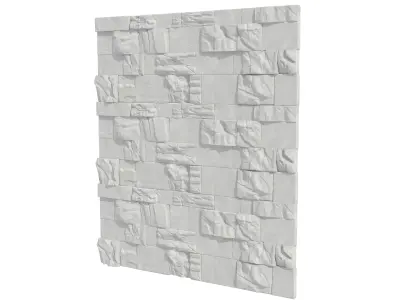 Rock wall04 3D model