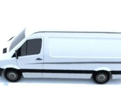 Furgoneta mercedes-benz sprinter van Free 3D model