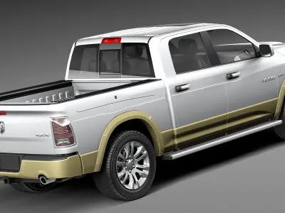 Dodge Ram Laramie Longhorn 2013 3D model