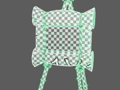 Target archery 3D model