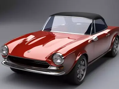Fiat 124 Spider 3D model