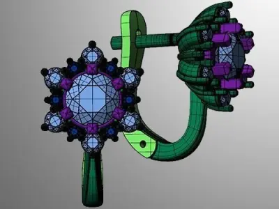 Earrings n 10 3D print model