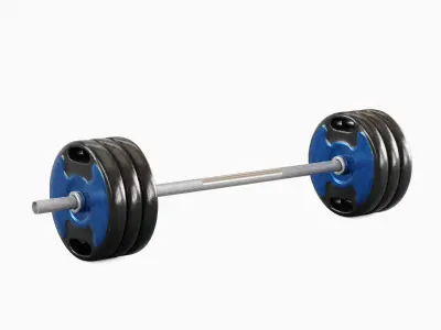 Techno Gym Barbell 06 3D model
