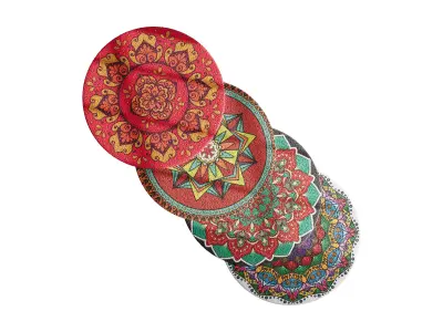 round carpet 19 3D model