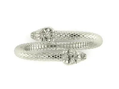 3d printing double snake ring 3D print model