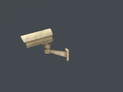 CCTV Camera Low-poly 3D model