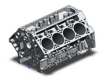 LS Engine Block 3D model