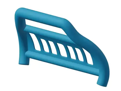 Plastic Vehicle Bumper Bull Bar Toy 3D model