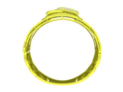 6445 luxury diamond bangle 3D print model