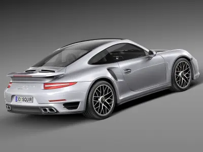 Porsche 911 Turbo S 2014 3D model